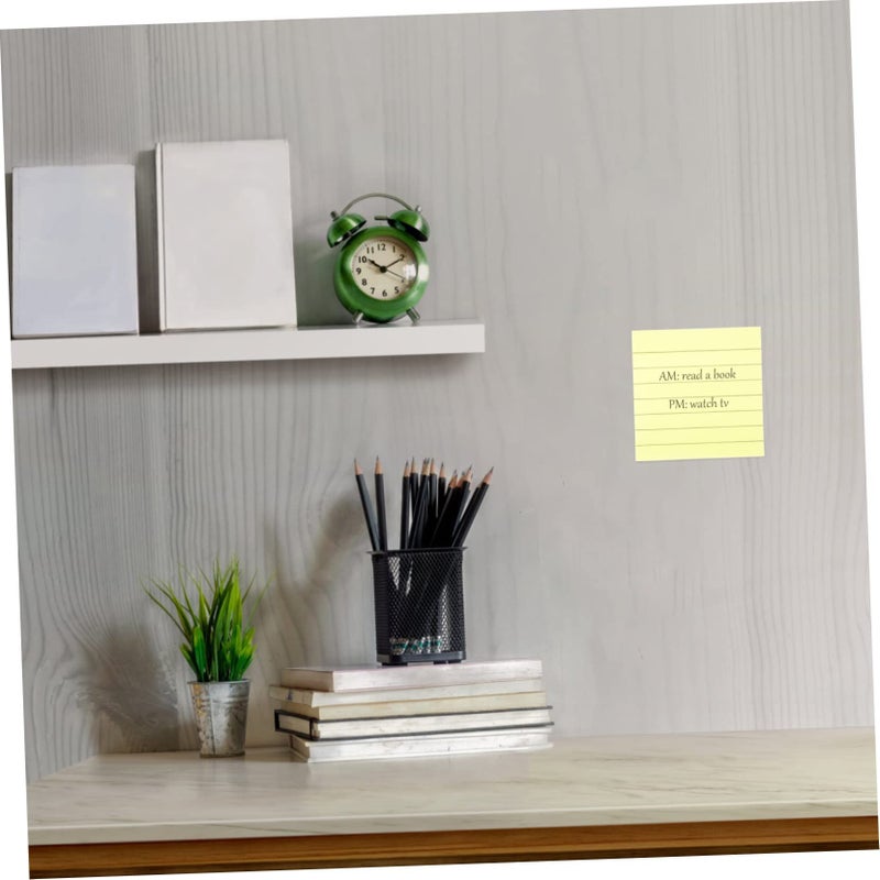 Lined Bright Self Stick Memo Notes Yellow 800 Sheets for To Do Lists and Messages - Image 3