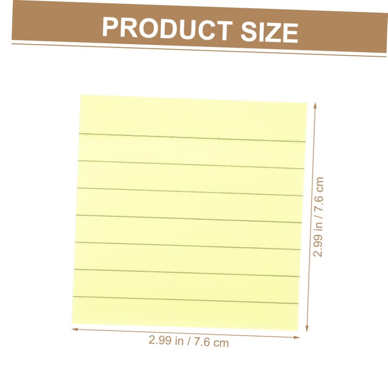 Lined Bright Self Stick Memo Notes Yellow 800 Sheets for To Do Lists and Messages - Image 4