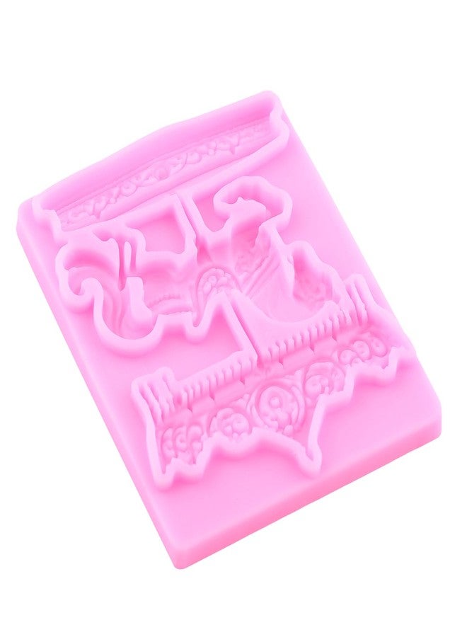 RFGHAC Carousel Fondant Silicone Molds for Cake Decorating Cupcake Topper Candy Chocolate Sugar Gum Paste Polymer Clay - Image 4