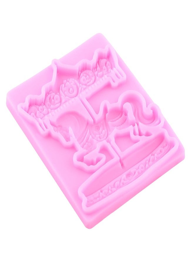 RFGHAC Carousel Fondant Silicone Molds for Cake Decorating Cupcake Topper Candy Chocolate Sugar Gum Paste Polymer Clay - Image 3