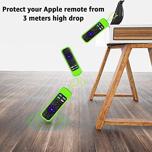 Ataqus [2 Pack] Silicone remotes Cover case Compatible with TCL/Hisense-Roku Remote& Express 4K+ / Roku-StreamingStick+(Luminous Green + Blue) Glow in The Dark - Image 5