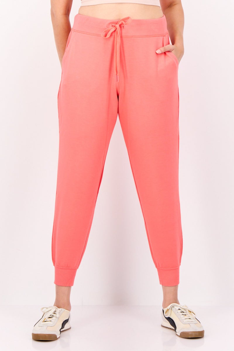SKECHERS Women Sportswear Fit Outdoor Sweatpants, Coral - Image 1