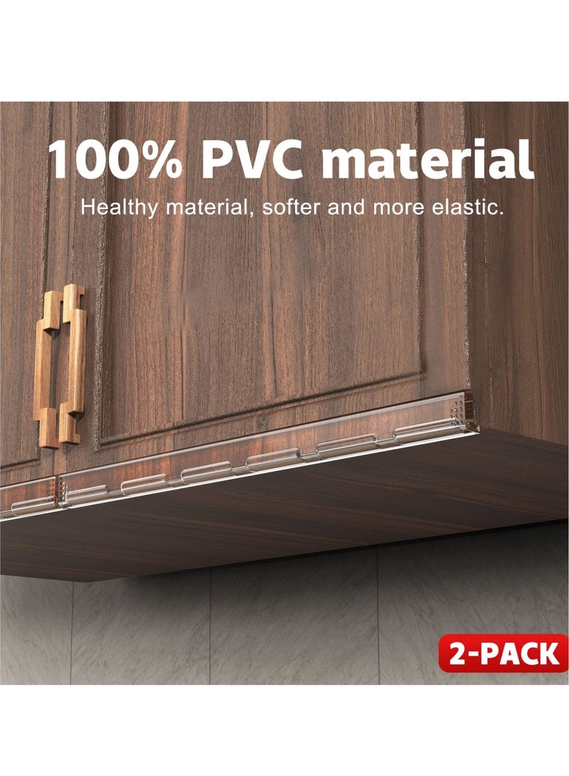 Excefore Edge Protectors, 4 Pcs Baby Safety Corner Protectors, Edge Protector Strip, Clear Adhesive Long Strip Table Corner Edge Guards, for Table Cabinets Drawers Furniture - Image 2