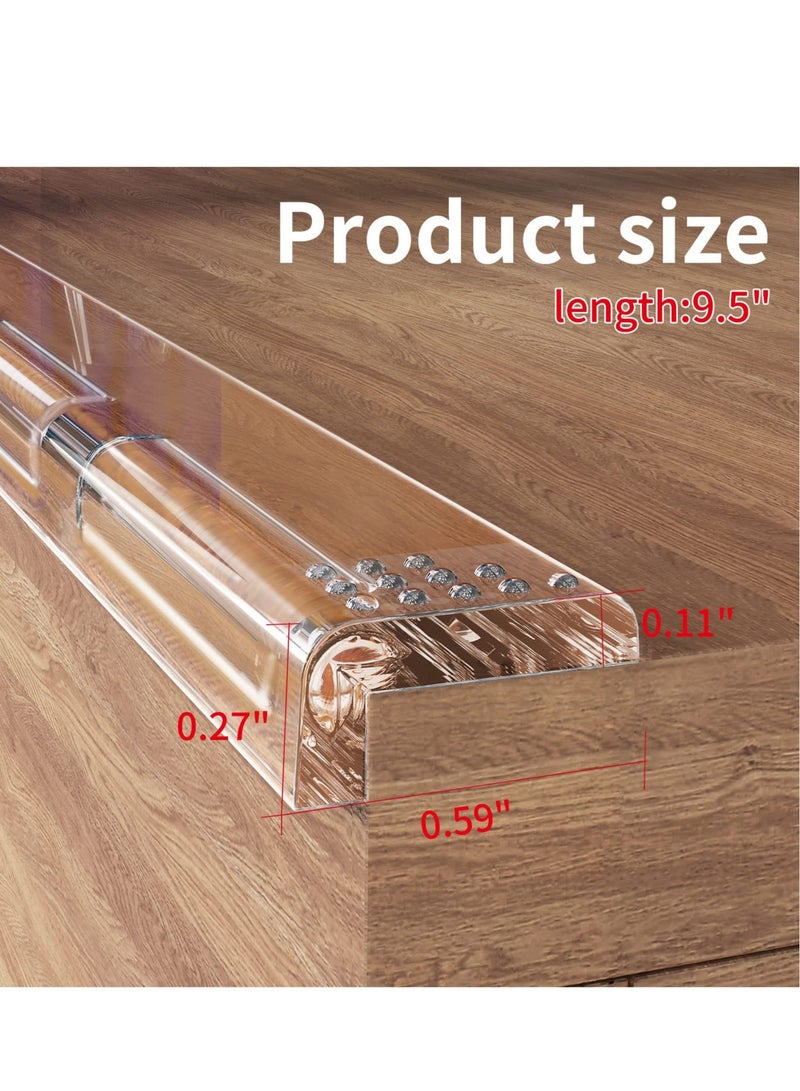 Excefore Edge Protectors, 4 Pcs Baby Safety Corner Protectors, Edge Protector Strip, Clear Adhesive Long Strip Table Corner Edge Guards, for Table Cabinets Drawers Furniture - Image 4