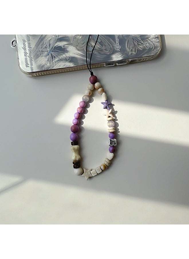 NIBEMINENT Phone Charm/ Chain Strap for Women Girls, Cute Cartoon Cell Phone Case Lanyard Wrist Strap