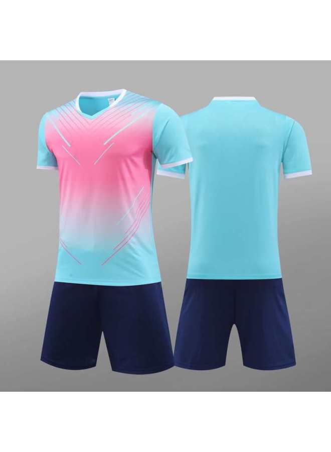 Children's Football Clothes Set Boys And Girls Jersey Customized Training Clothes Primary And Middle School Students' Campus Football Team