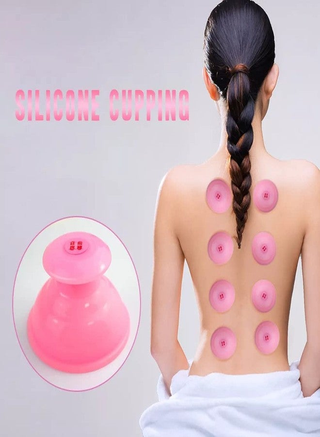 ANCS ACUPRESSURE Half ball silicone vacuum cupping therapy massage & pain relief silicone pink ball one - Image 3