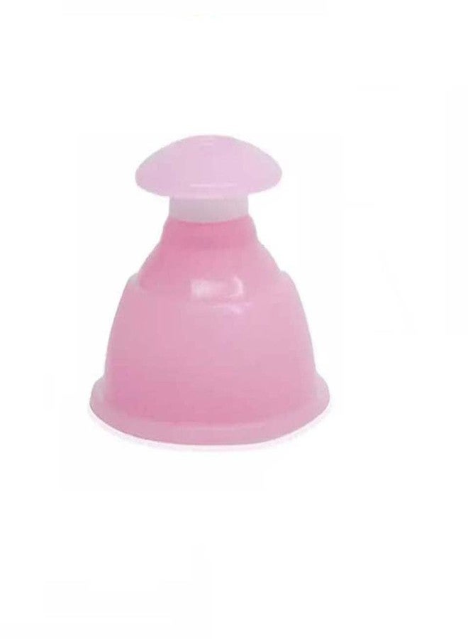 ANCS ACUPRESSURE Half ball silicone vacuum cupping therapy massage & pain relief silicone pink ball one - Image 1