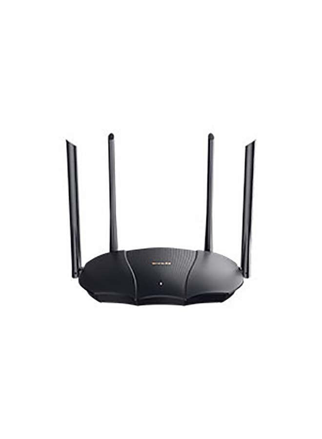 Tenda Wi-Fi 6 Dual Band AX3000 Ultra Fast 4 Port Gigabit Router Black - Image 1