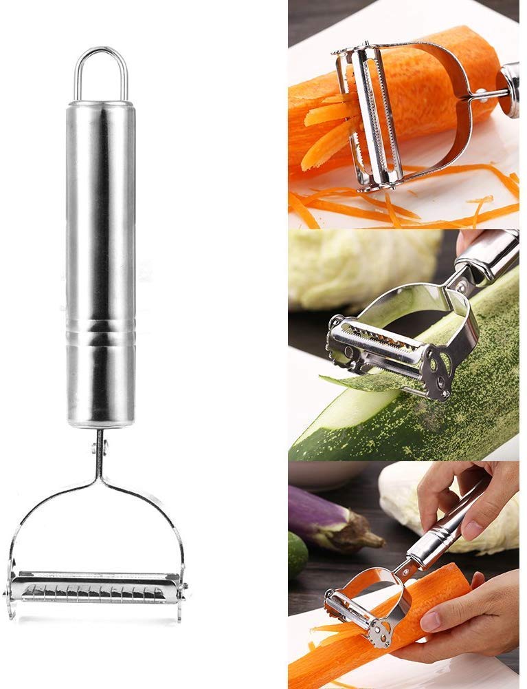 EMNDR Stainless Steel Peeler Grater Multi-Function Fruit Peeler Vegetable Fruit Peel Shredder Slicer Grater Kitchen Accessories - Image 2