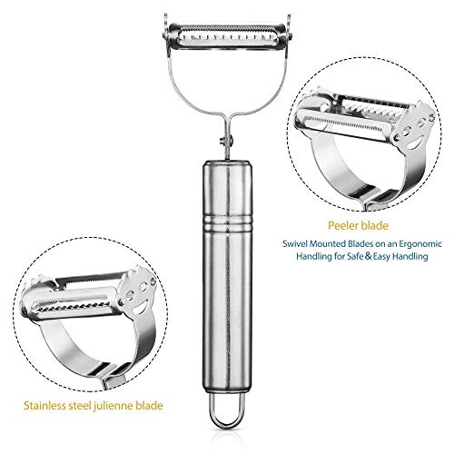 EMNDR Stainless Steel Peeler Grater Multi-Function Fruit Peeler Vegetable Fruit Peel Shredder Slicer Grater Kitchen Accessories - Image 5