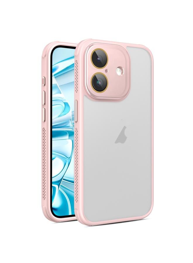 erorex Case For iPhone 16 Plus Hardware Side Cooling Skin Feel Frosted Phone Case with Lens Film - Image 1