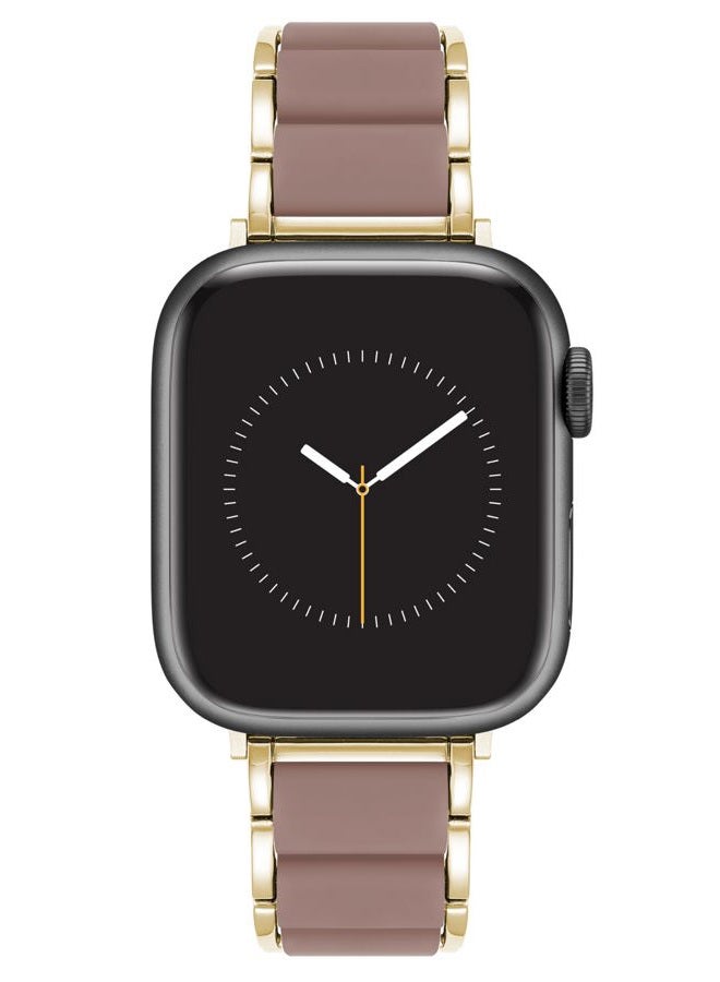 ANNE KLEIN Silicone Fashion Bracelet for Apple Watch, Secure, Adjustable, Apple Watch Replacement Band, Fits Most Wrists, Gray - Image 1