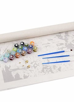 SYOSI DIY Paint by Numbers Rose, for Adults Kids Tulip Paint by Numbers DIY Painting Acrylic Paint by Numbers Painting Kit Home Wall Living Room Bedroom Decoration  - Image 3