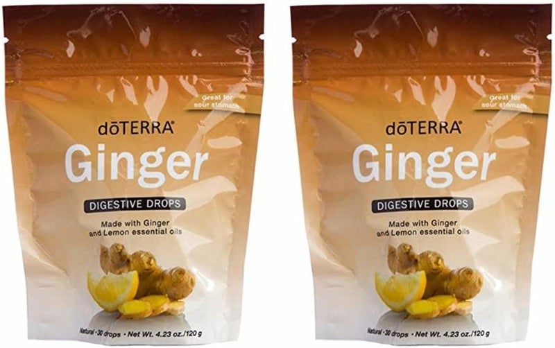 DoTerra doTERRA Ginger Throat Digestive Drops 30 Count Bag (2 Pack) 
