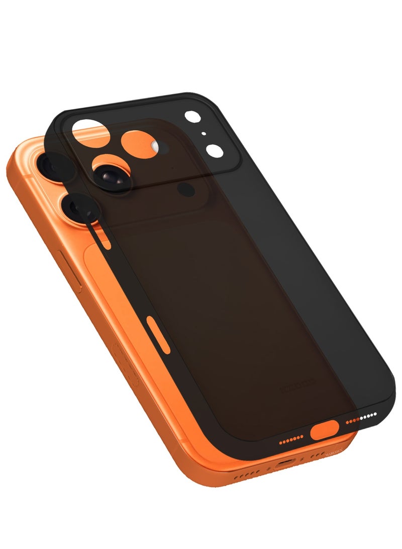 KZDOO 2 Packs Air Skin Case Cover for Apple iPhone 17 Pro Max - Sturdy Back Cover - Durable Thin Case - Drop Protection Cover with 3D Screen Protector - Black - Image 4