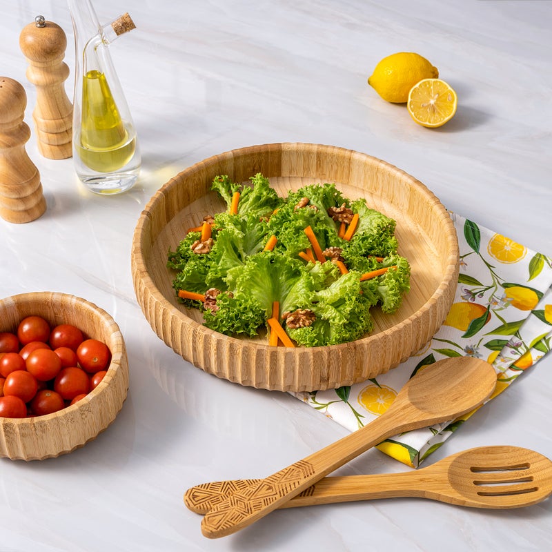 وعاء سلطة خيزران 30.5*6 سم - Image 1