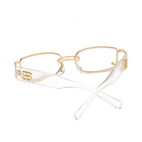 Dervin UV Protected Rectangular Sunglasses for Men and Women (Clear) - Image 3