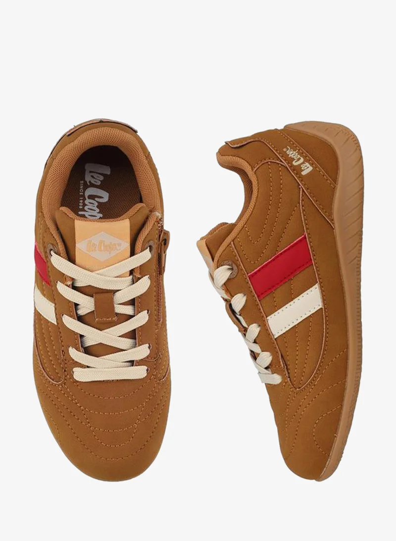 Boys Panalled Lace-Up Sneakers