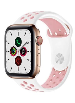 HEXABEX Apple Watchband 46mm/45mm/44mm/49mm Nike Strap for Apple Watch All Series White/Pink  - Image 1