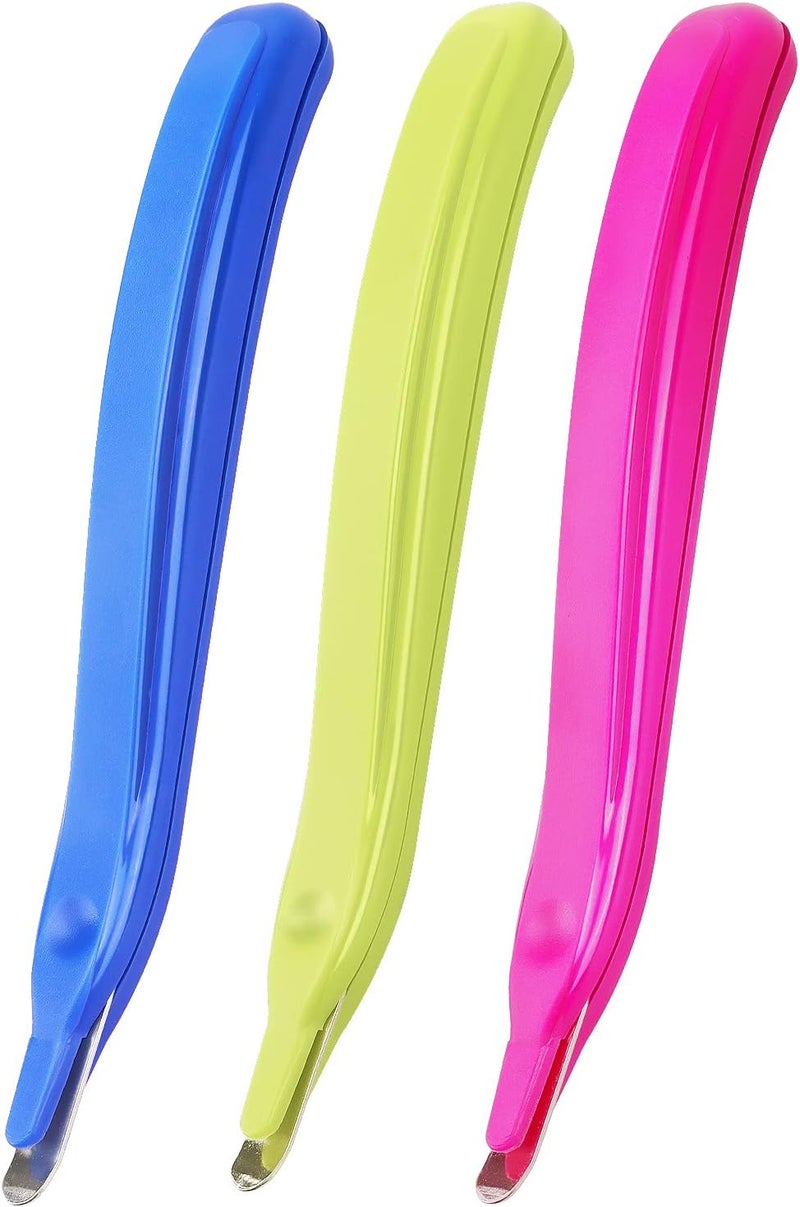 ZZTX 3 PCS Professional Magnetic Staple Remover Puller Staples Remover Staple Removal Tool for School Office Home(Blue, Rose, Green) - Image 1