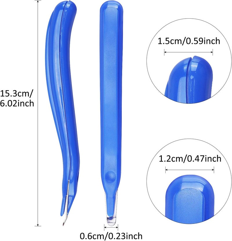 ZZTX 3 PCS Professional Magnetic Staple Remover Puller Staples Remover Staple Removal Tool for School Office Home(Blue, Rose, Green) - Image 2