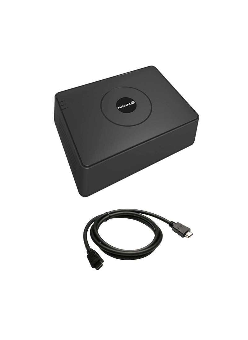 PRAMA PRAMA 16 Channel H265 2 MP DVR PTDR1A16GK1 for Upto 2MP CCTV Cameras with USEWELL HDMI Black  - Image 1