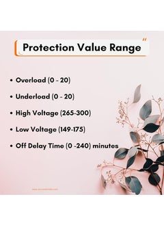 Microtail Digital Motor Starter Switch 20 Ampere Overload Protection Underload Protection HighLow Voltage Protection Off Delay Timer  - Image 4