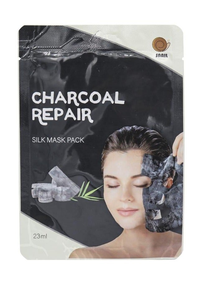 سنايل ماسك الفحم الحريري لتنعيم البشرة 23مل - Image 1