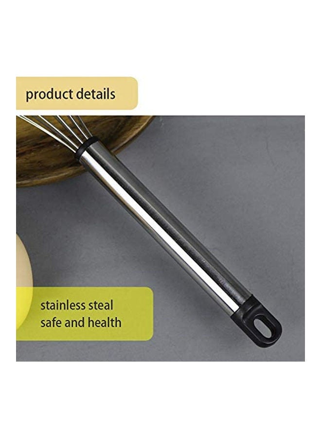 NIBEMINENT 3 Piece Egg Whisk Mini silver 70grams  - Image 4
