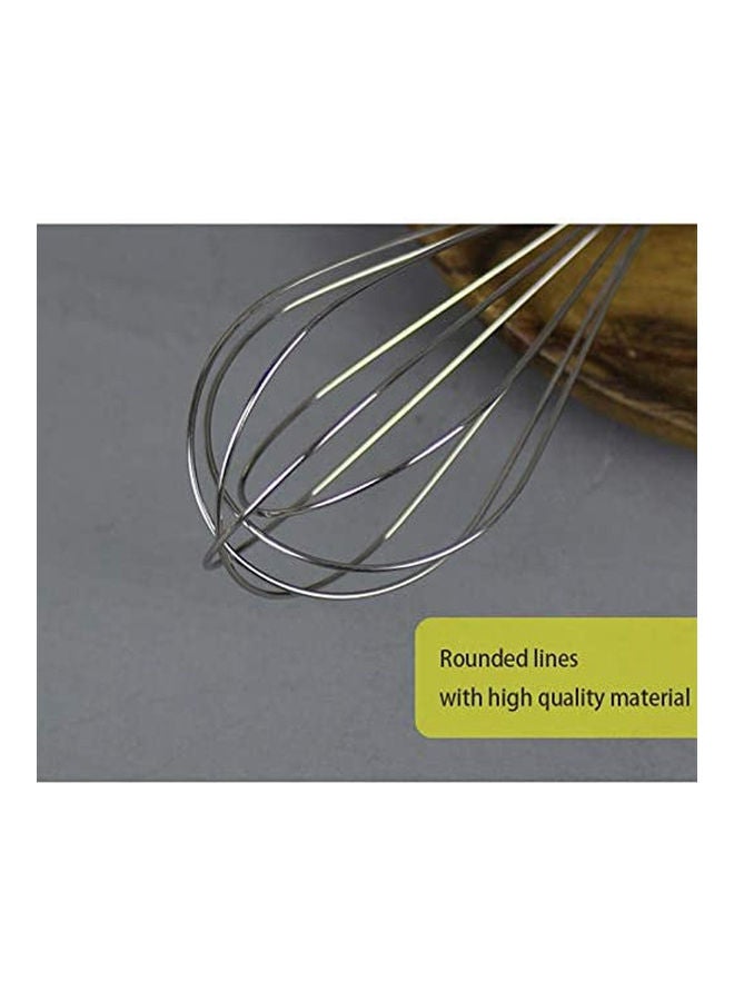 NIBEMINENT 3 Piece Egg Whisk Mini silver 70grams  - Image 3