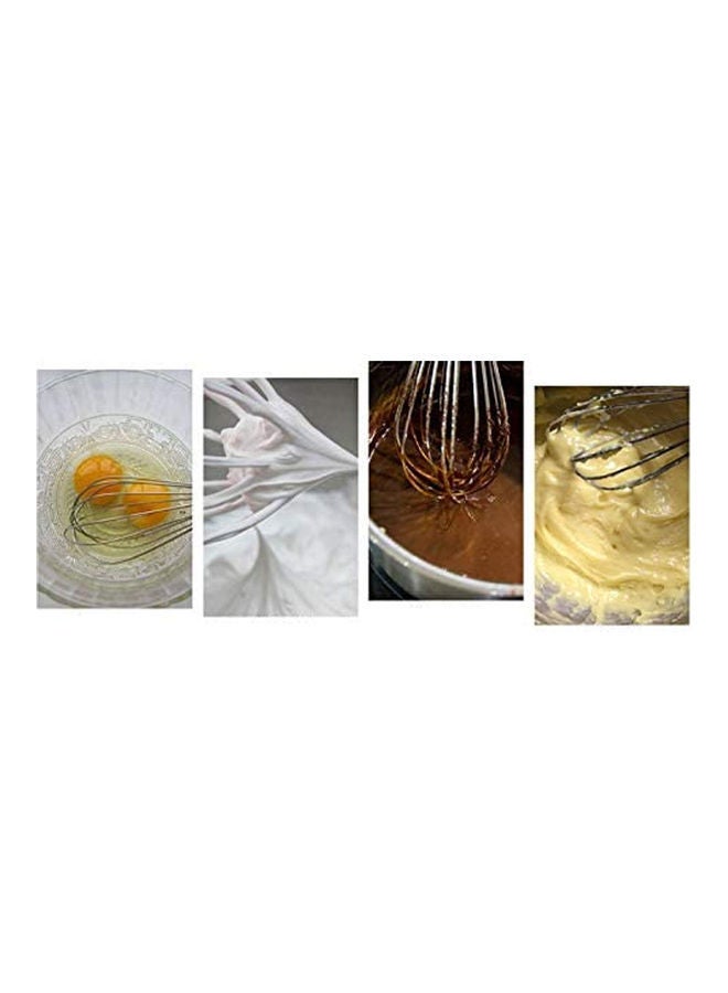 NIBEMINENT 3 Piece Egg Whisk Mini silver 70grams  - Image 5