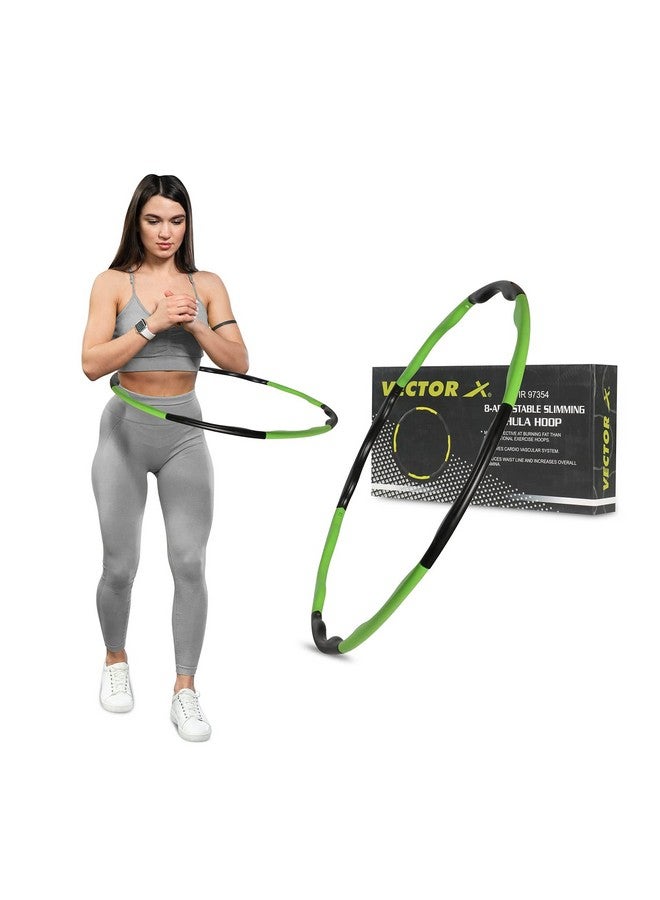 Vector X Hoola Hoop Fitness Exercise Weighted Detachable and Size Adjustable Design Hula Hoops for Adult, Lose Weight Fast by Fun Way, 8 Inter Lockable Pieces-26 inch Diameter - Image 5
