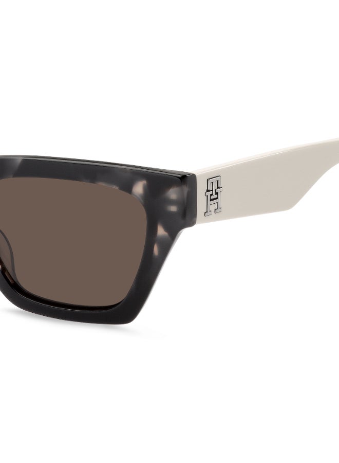 TOMMY HILFIGER TH 2101/S Sunglasses Black Rectangular - Image 4