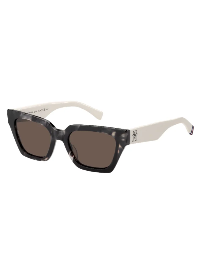 TOMMY HILFIGER TH 2101/S Sunglasses Black Rectangular