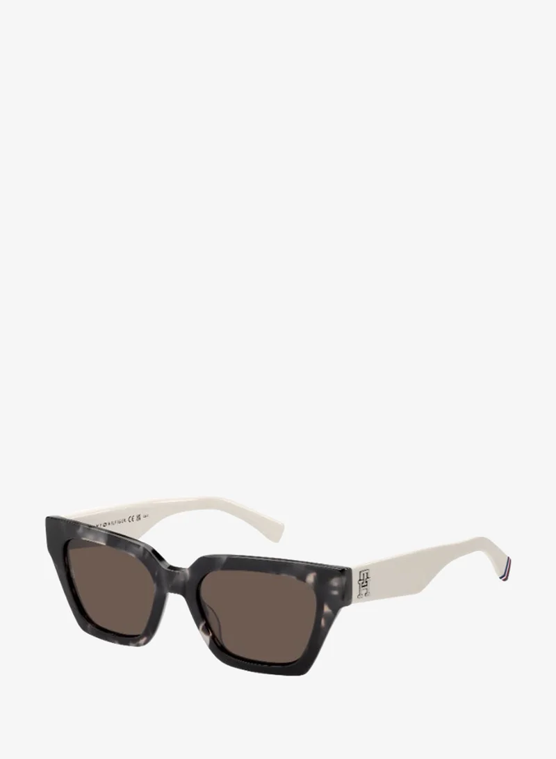 TOMMY HILFIGER TH 2101/S Sunglasses Black Rectangular
