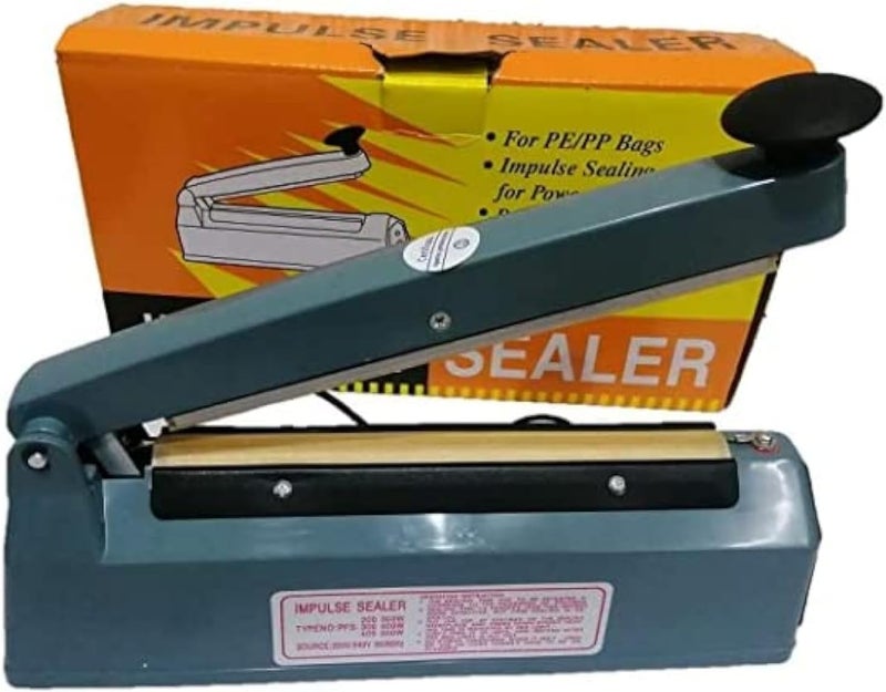 AQ AQSON آلة ختم حراري بالنبض AQSON 300W للأكياس البلاستيكية Poly PP PE - آلة ختم يدوية PFS-200 - Image 1