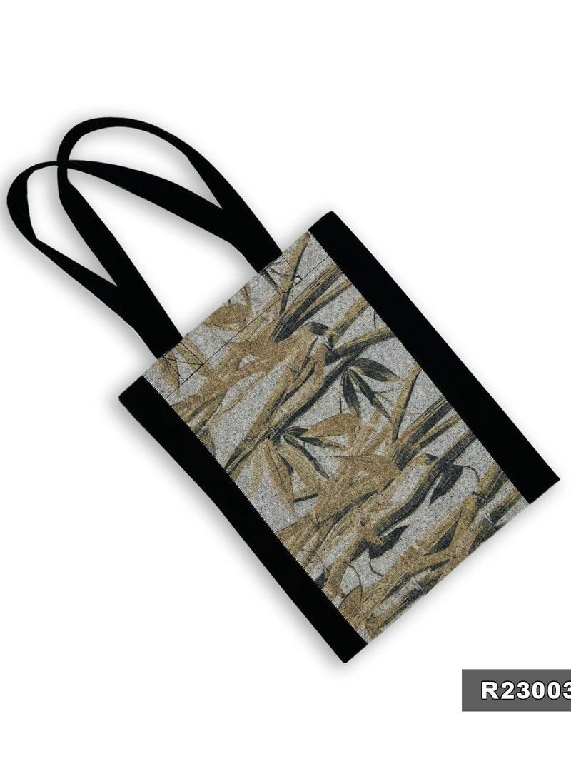 Gharibo Bags casual printed linen tote bag - Image 2