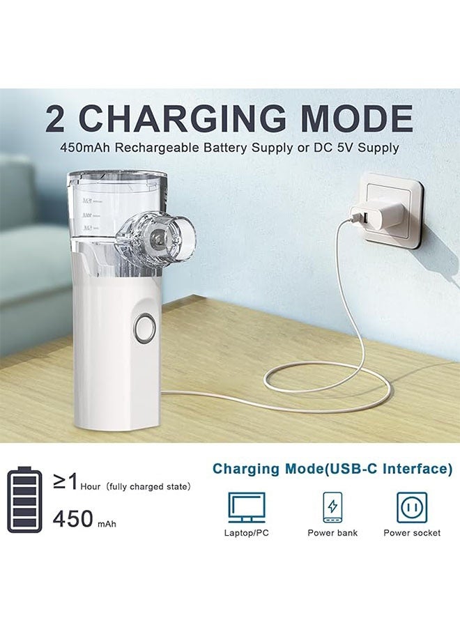 Ocean Portable Children's and Adult Ultrasonic Nebulizer, Mesh Mini Inhaler, USB Charging, Easy to Clean, Fit for Home, Office and Travel - Image 5