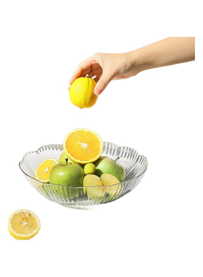 Caizhi Fruit Plate, Simple Home Dried Fruit Tray, Living Room Snack Plate, Candy Storage Tray, Lace Champagne Color, Cz6639 - Image 2