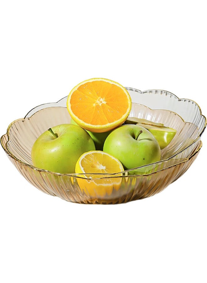 Caizhi Fruit Plate, Simple Home Dried Fruit Tray, Living Room Snack Plate, Candy Storage Tray, Lace Champagne Color, Cz6639 - Image 3