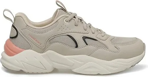 LUMBERJACK Dakota 4fx Memory Insole Lace Up Light Sole Women's Sneakers Beige