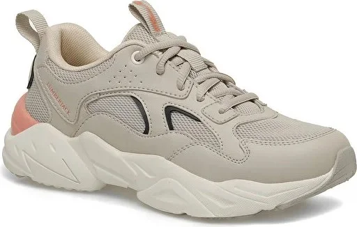 LUMBERJACK Dakota 4fx Memory Insole Lace Up Light Sole Women's Sneakers Beige