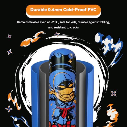 COMMOUDS 67inch Punching Bag for Kids Inflatable Kids Boxing Set with Gloves Fast Rebound Punching Bag for Practicing Karate Taekwondo MMA ChristmasBirthday Gift for Boys Girls Ages 614 Blue - Image 3