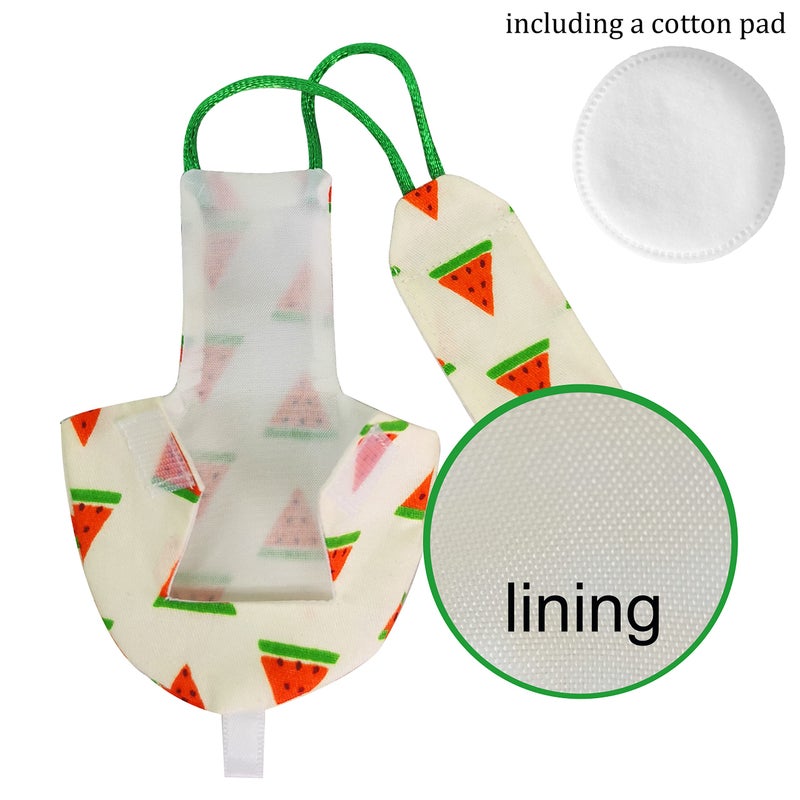 VANTRONIK VANFAVORI Bird Diaper Harness Flight Suit Clothes with 80 Inch Flying Leash for Parrots Cockatiel Pet Birds, Watermelon,Including A Cotton Pad - Image 3