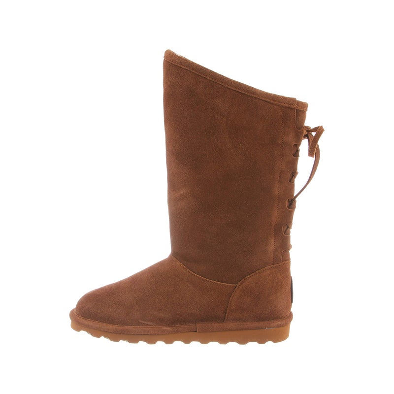 BEARPAW Phylly Youth's Boot Hickory Size 3 | Comfortable Suede Winter Boot | Youth's Classic Slip On Boot - Image 4