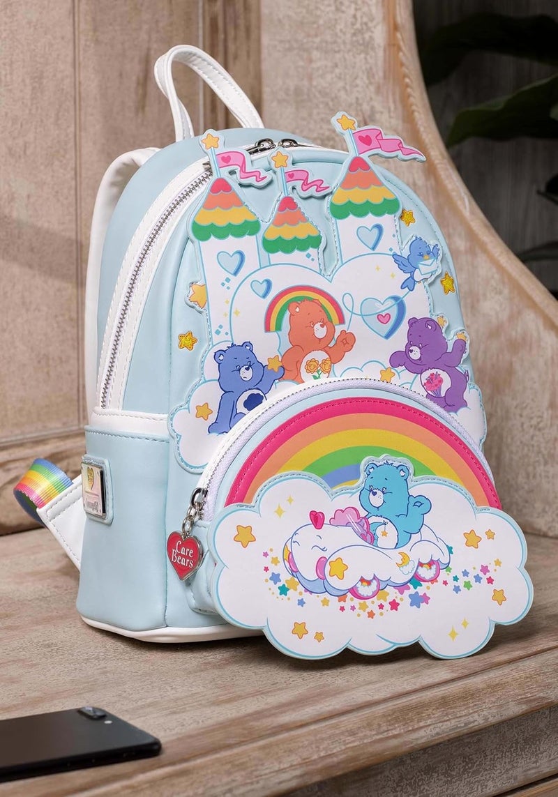 Loungefly Care Bears CareALot Castle Mini Backpack Multi - Image 2