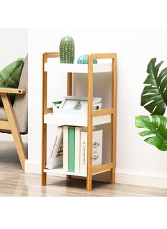 Generic FFD 3 Tier Wooden Bathroom Stand Book Shelf Flowers Stand Free Standing Kitchen Rack  - Image 1