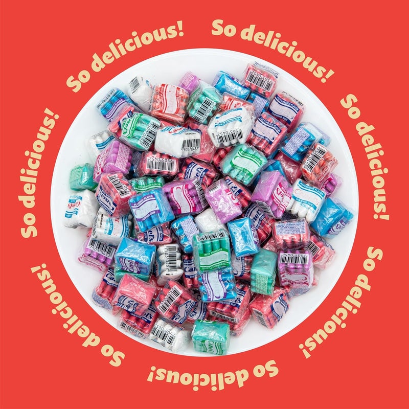 ILIKE! Mexican Chewing Gum - 1.5-Pound Bag with Assorted Flavors and 135 Individually Wrapped Mini Pouches - Image 5