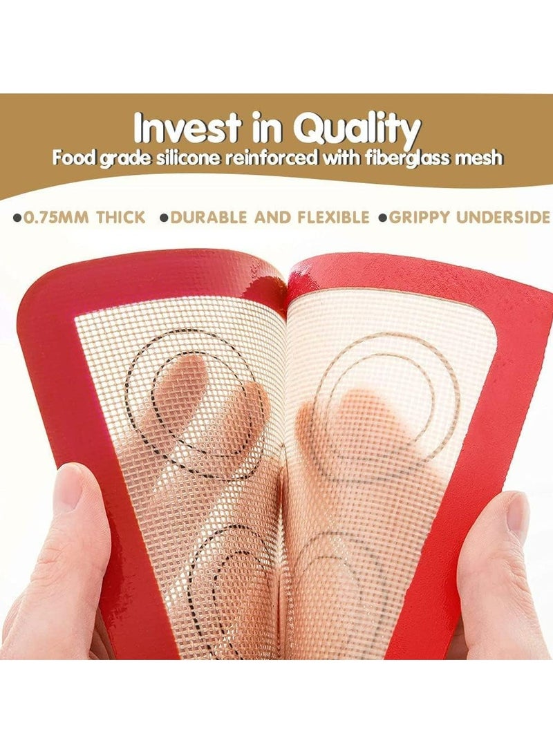 Oasisgalore 2-Pack Silicone Baking Mats, Non-Stick Reusable Tray Liners, BPA-Free Professional Grade for Cookies and Pastries  - Image 5
